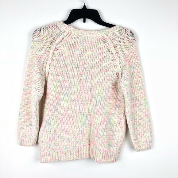 Moth Lambs Wool Pastel Rainbow Knitted Sweater - Picture 3 of 5